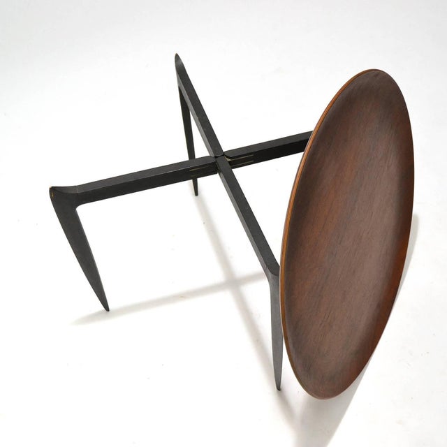 Coffee Mid 20th Century Willumsen & Engholm Collapsible Tray Top Table by Fritz Hansen For Sale - Image 8 of 10