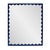 Transitional Scalloped Navy Rectangle Mirror For Sale - Image 3 of 7