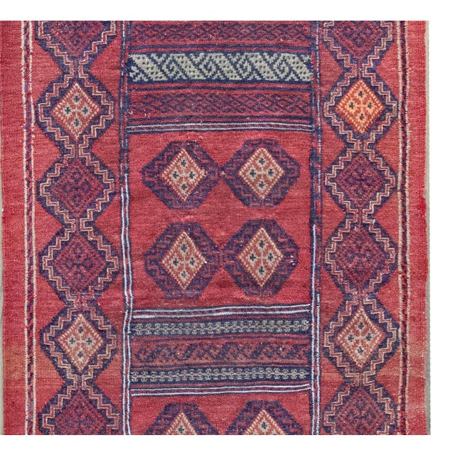 Early 20th Century Afghani Sumac Rug For Sale - Image 9 of 15