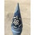 Mid 20th Century Vintage Hand-Painted Blue Ceramic Decanter With Spire Stopper For Sale - Image 5 of 8