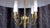 1970s Brass 4-Light Table Lamp with Fabric Shade from Schulz & Adam, 1970s For Sale - Image 5 of 12