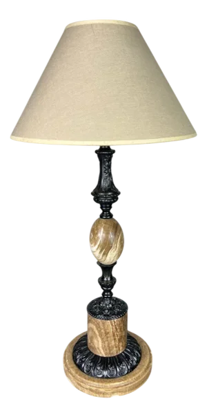 Ceramic and Brass Table Lamp