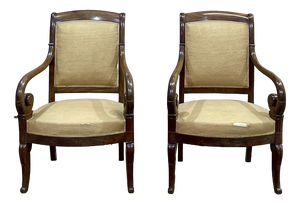 Set of Armchairs in Mahogany