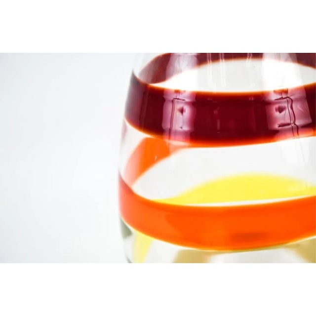 Signed "Nason Moretti" with Seguso Viro label on bottom and Nason Moretti Murano label near top edge. Mid- to Late 20th...