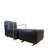 Leather and Chrome ABC Model Reclining Lounge Chair with Ottoman by Antonio Citterio for Flexform, 1980s, Set of 2 For Sale - Image 11 of 11