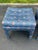 Blue Pair of Square Pillow Top Tufted Billy Baldwin Parson Ottomans For Sale - Image 8 of 16