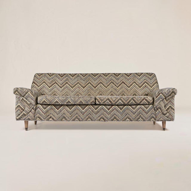 Terra Cotta Vintage 1961 Mid-Century Modern Kroehler Sofa From Chicago For Sale - Image 8 of 12
