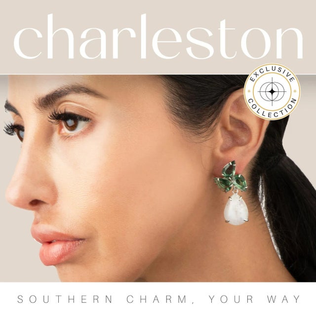 Nature’s Soft Glow: The featured green quartz and moonstone reflect the lush charm of Charleston’s gardens, adding a...