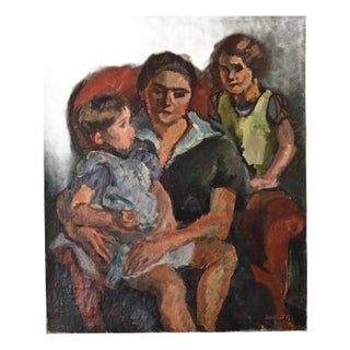 French Vintage Oil Painting by Bertrand Py For Sale