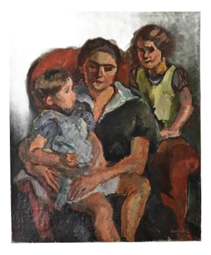 French Vintage Oil Painting by Bertrand Py