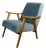 Vintage Light Blue Loft Lounge Chair, 1970s For Sale
