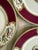 Ceramic 1950s Myott Chelsea Bird Dinner Plates 10 5/8” Burgundy Transferware England - Set of Three (3) For Sale - Image 7 of 8