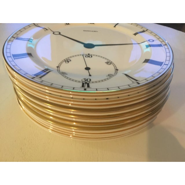 Ralph Lauren Clock Dinner Plates Set of 6 Chairish