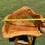 Wood Vintage Handcrafted Rustic Live Edge Log Dining Set With Four Sculpted Wood Chairs For Sale - Image 7 of 16