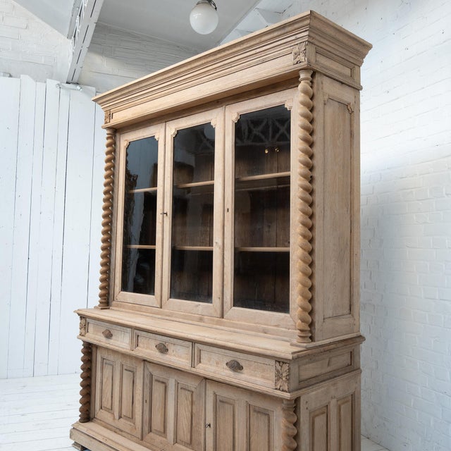 Antique French Oak Bookcase, 1880s For Sale - Image 8 of 13