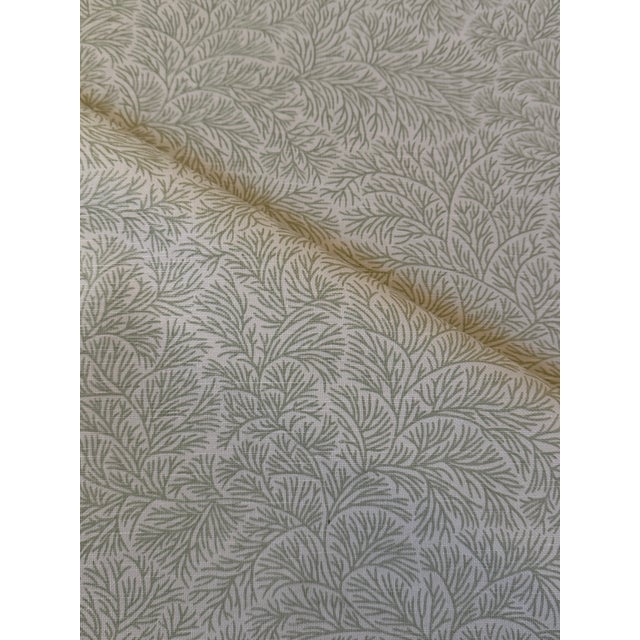 2020s Schumacher Mark D Sikes 180701 Bougainvillea Leaf Green Fabric 7 1/2 Yards For Sale - Image 5 of 7