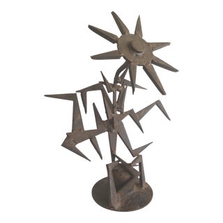 1960 Iron Industrial Sculpture For Sale