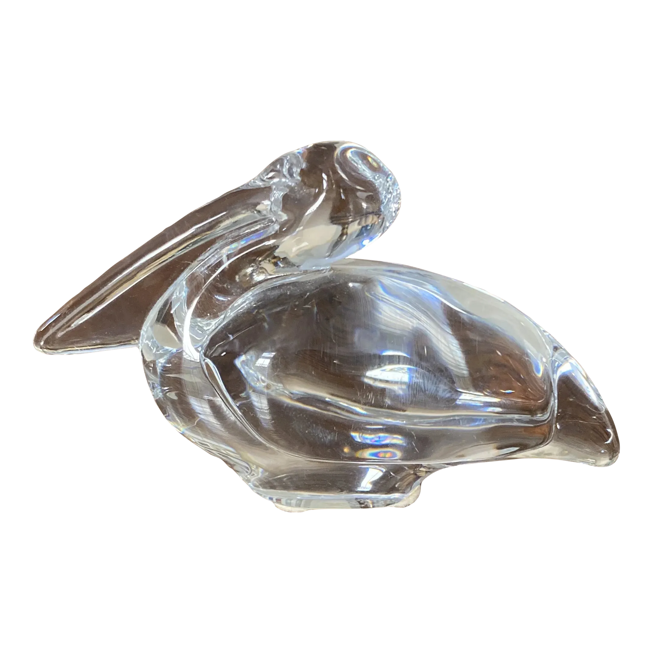 Vintage Baccarat Crystal Pelican | Chairish
