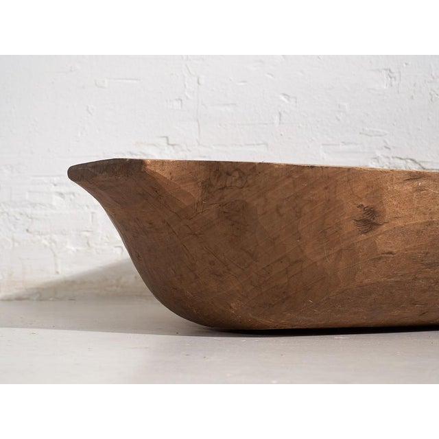 Rustic Antique Carved Wooden Bow For Sale - Image 3 of 8