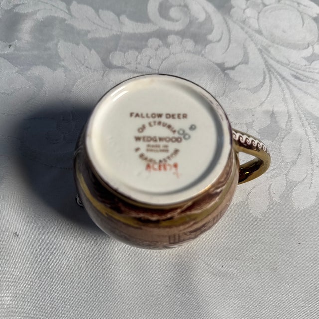 Wedgwood Mid 19th Century Wedgwood “Fallow Deer” Copper Luster Creamer For Sale - Image 4 of 4