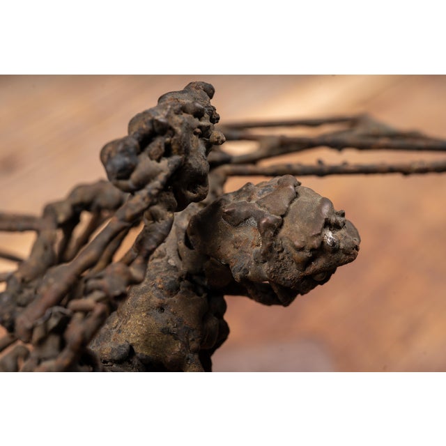 Mid 20th Century Welded Steel Abstract Brutalist Figure Sculpture by Donald E. Smith For Sale - Image 4 of 8