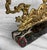 Vintage French Neoclassical Brass & Marble Figural Candlestick Holder - A Pair For Sale - Image 9 of 11