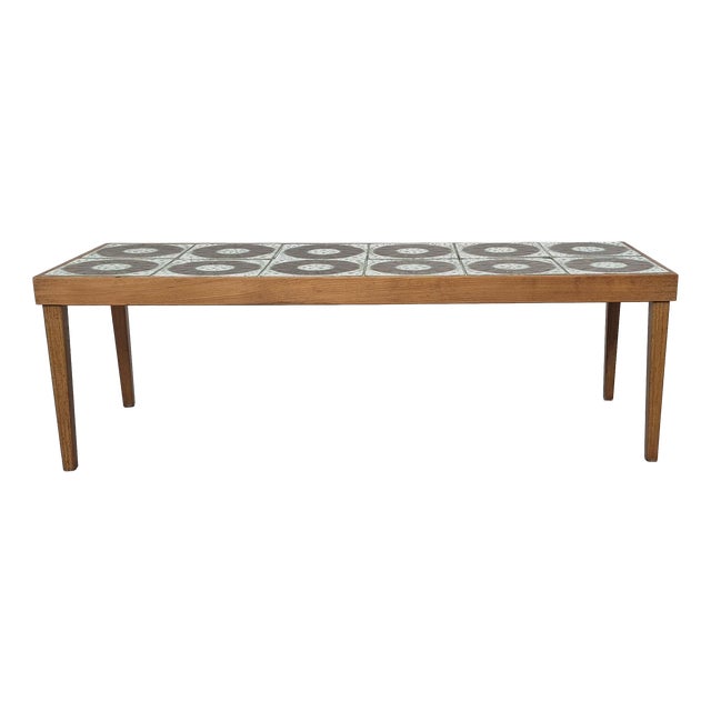 Ceramic and Wood Coffee Table, Germany,1960s For Sale