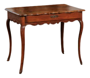 French Louis XV Late 18th Century Cherry Table with Drawer from the Rhône Valley