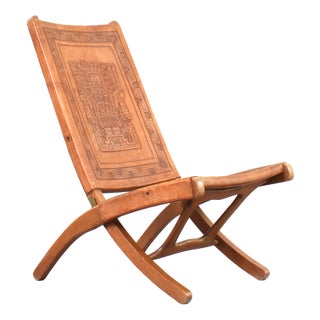 Folding Chair by Ángel Pazmiño for Muebles de Estilo, 1960s For Sale