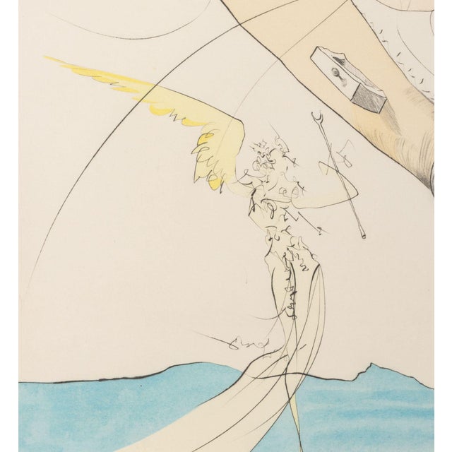 Salvador Dalí Salvador Dali "Freud a Tete D'Escargot" Etching For Sale - Image 4 of 10