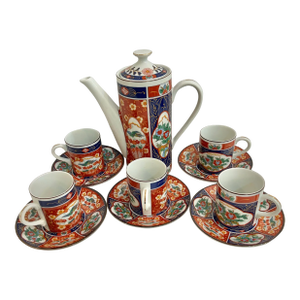 1980’s Royal Maruishi Ware Imari Chinoiserie Tea Set - a Set of 11 Pieces