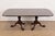 Wood Baker Furniture Style Georgian Banded Mahogany Double Pedestal Extension Dining Table, Newly Refinished For Sale - Image 7 of 13