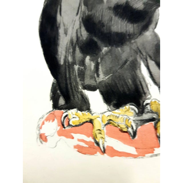 Paul Jouve - Eagle - Original Engraving 1950 For Sale - Image 3 of 8