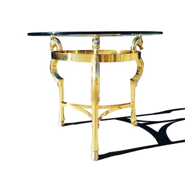 Beautifully ornate seahorse Cocktail / side Table Takes the elaborate classical design aesthetic and brings it into the...