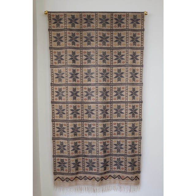 Stunning Large Swedish Tapestry from circa 1920s. In the style of same era Märta Måås Fjätterström tapestries ,it has a...