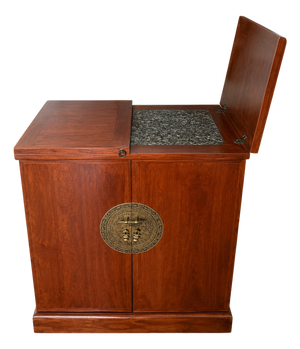 Asian Flip-Top Bar Cabinet