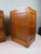 French Art Deco Oak Bedside Cabinets with Inset Marble Tops, 1930s, Set of 2 For Sale - Image 9 of 12