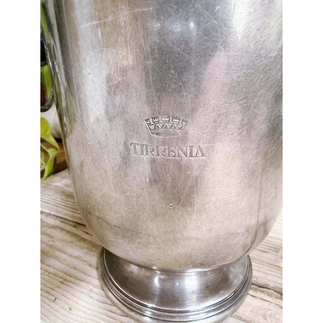 Vintage Silver Champagne & Ice Bucket From Tirrenia Italian Ocean Liner For Sale - Image 17 of 18