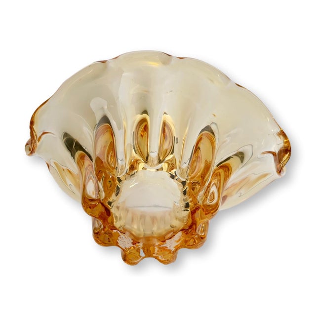 Midcentury Italian Murano Glass Vase For Sale - Image 4 of 5