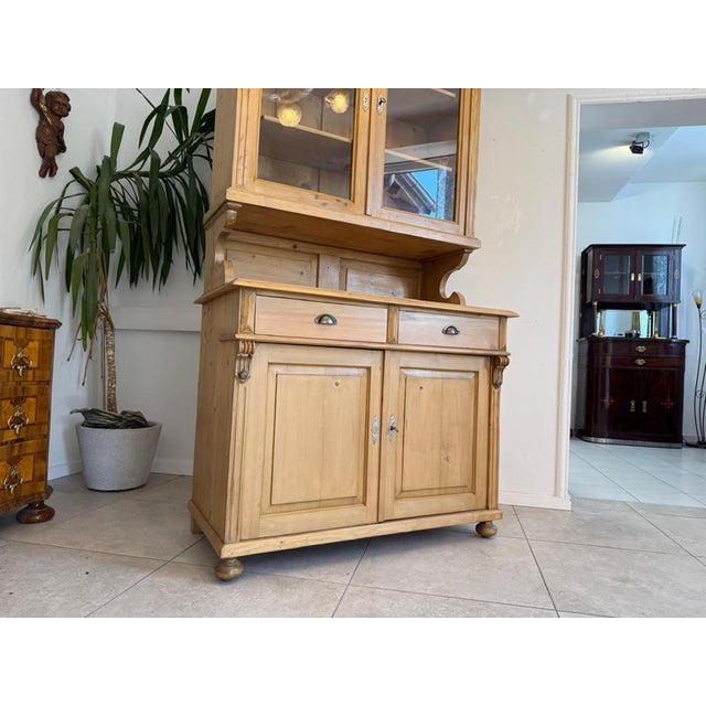 Gründerzeit Spruce Wood Kitchen Sideboard For Sale - Image 8 of 13