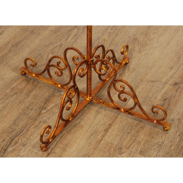 Victorian Style Italian Gilt Metal Music Stand For Sale - Image 11 of 13