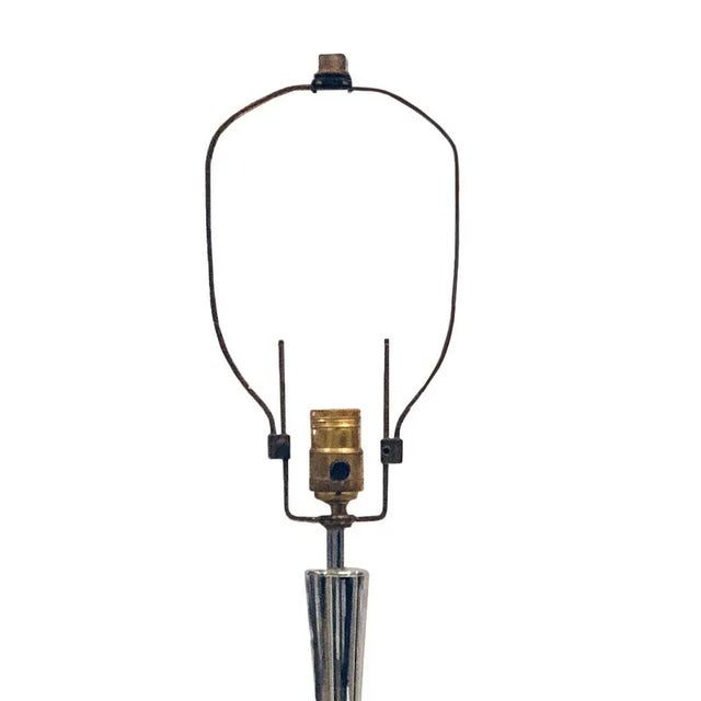 Mid-Century Modern 1950s Mid Century Stainless Steel Lamps - a Pair For Sale - Image 3 of 6