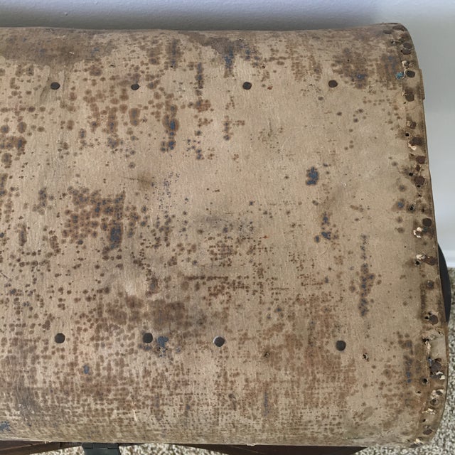 Late 19th Century Late 19th Century Small Primitive Wood Storage Chest Side Table For Sale - Image 5 of 12