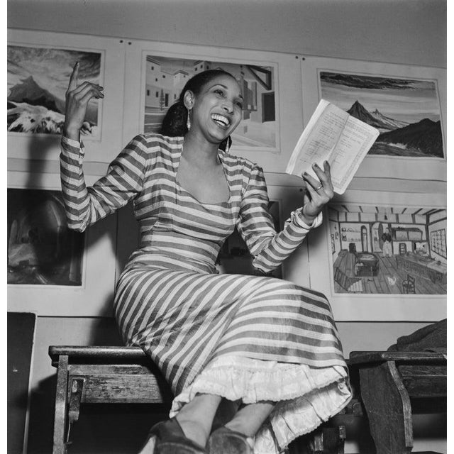 Carmen Manley Actress Carmen Manley, member of the 'Negro Theatre Company', rehearsing for her part in 'A Hundred Years...