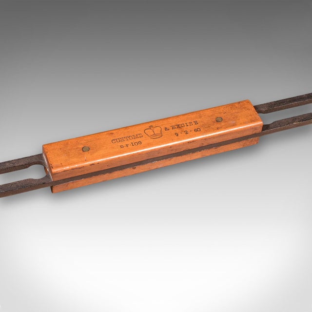 Vintage Customs & Excise Endometer Gauge, English, Measuring Tool, Mid Century For Sale - Image 9 of 10