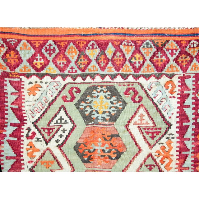 Vintage Turkish Konya Kilim For Sale - Image 4 of 12