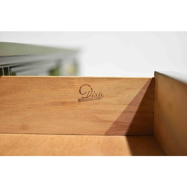 Mid Century French-Inspired Sideboard With Louis XV Brass Hardware by Dixie - Newly Painted For Sale - Image 15 of 16