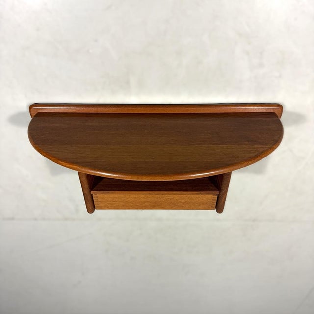 Mid-Century Modern Teak Wall Console by Kai Kristiansen for Vildbjerg Møbelfabrik, 1960s For Sale - Image 3 of 18
