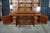 Brown Late 20th Century Handmade English Georgian Style Walnut Burl Breakfront Display Cabinet Bookcase For Sale - Image 8 of 18