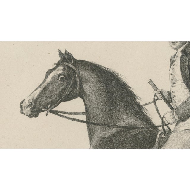 Maxim Gauci, Regency Horse & Rider Portrait, Lithograph, 1840 For Sale - Image 4 of 10